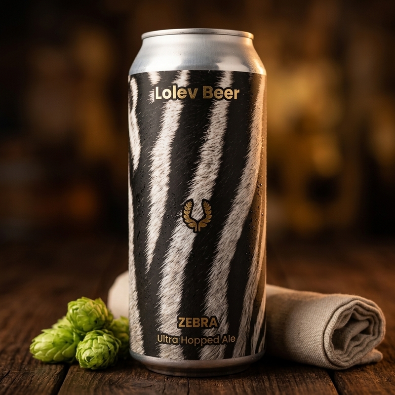 Zebra - Lolev Beer IPA - Imperial / Double New England / Hazy 473ml - 1