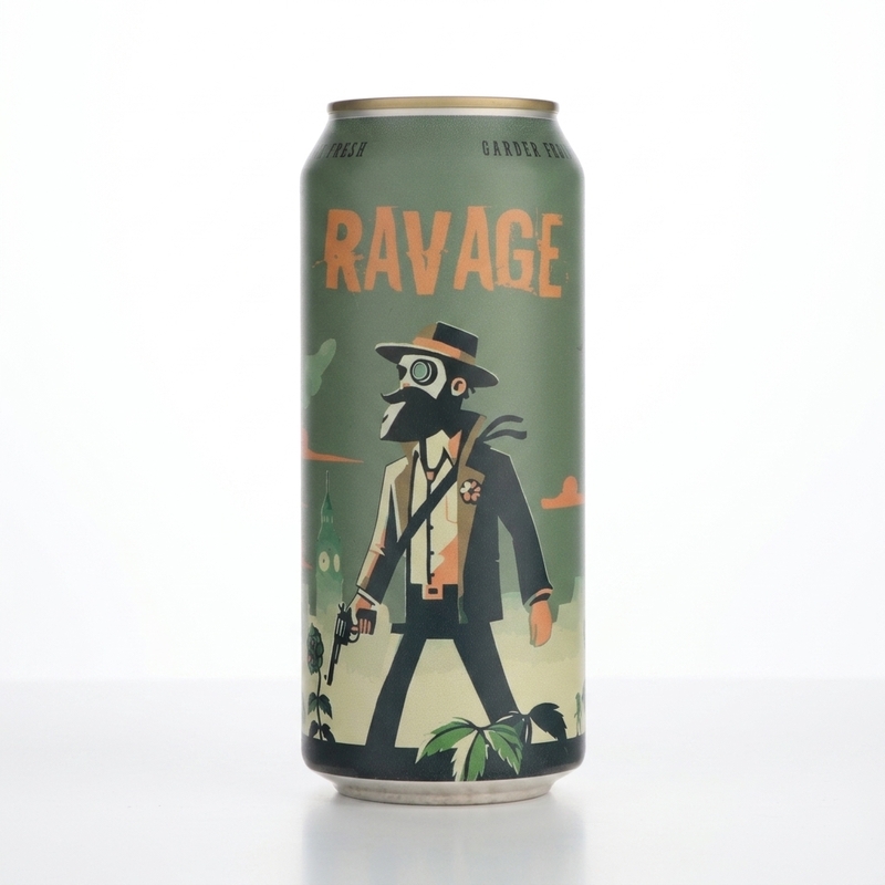 RAVAGE - BreWskey IPA - New England / Hazy 473ml - 2