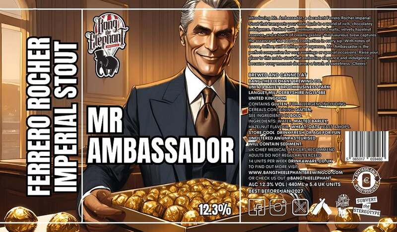 Mr. Ambassador - Bang The Elephant Brewing Co Stout - Imperial / Double Pastry 440ml - 1