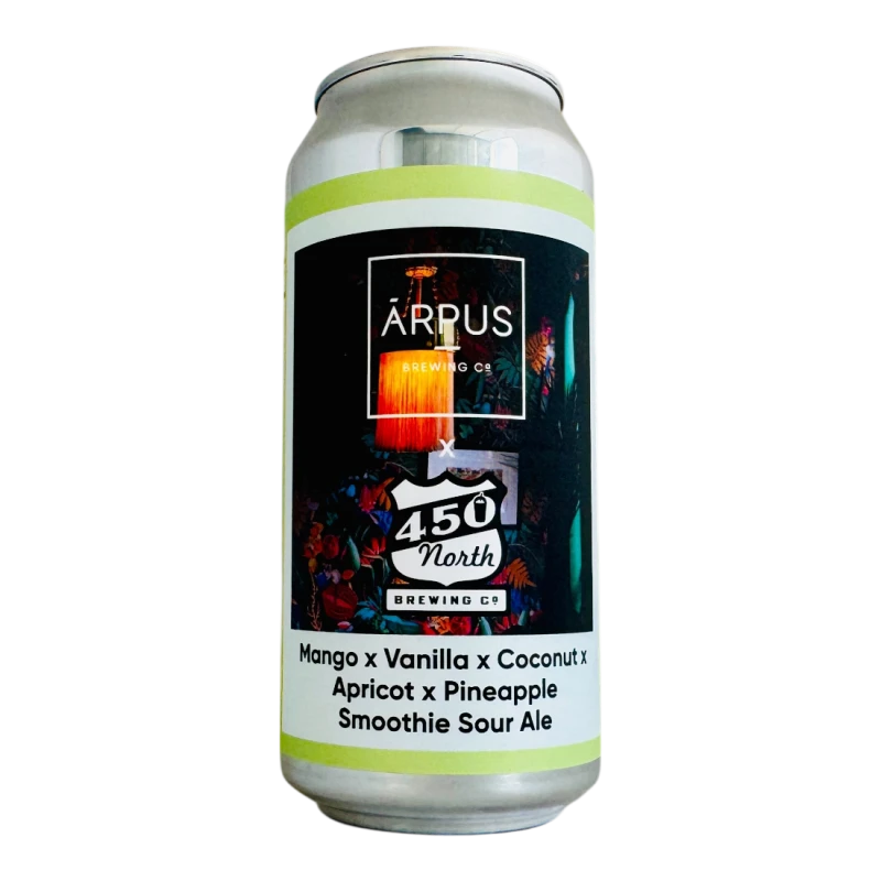 Mango x Vanilla x Coconut x Apricot x Pineapple Smoothie Sour Ale (450 North Brewing Co. collab) - Ārpus Brewing Co. Sour - Smoothie / Pastry 440ml - 1