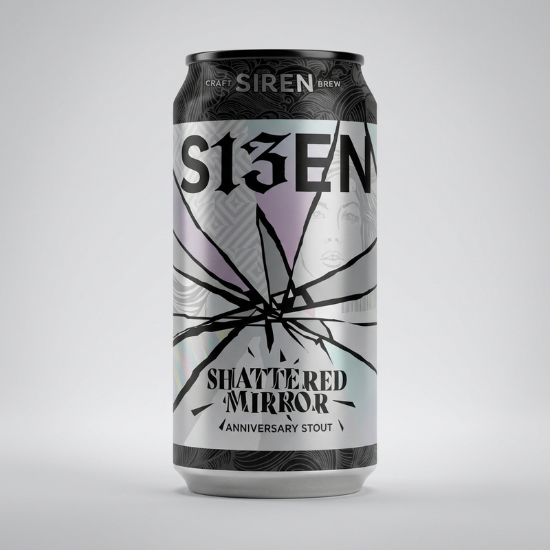 Shattered Mirror - Siren Craft Brew Stout - Imperial / Double 440ml - 1