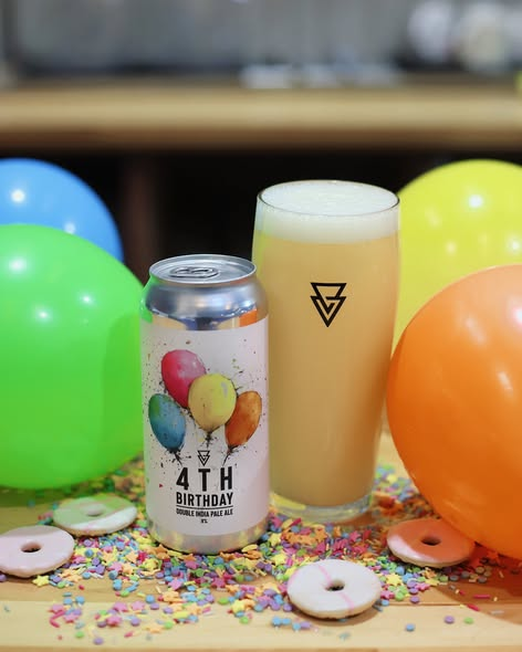 4th Birthday DIPA - Azvex Brewing Company IPA - Imperial / Double New England / Hazy 440ml - 1