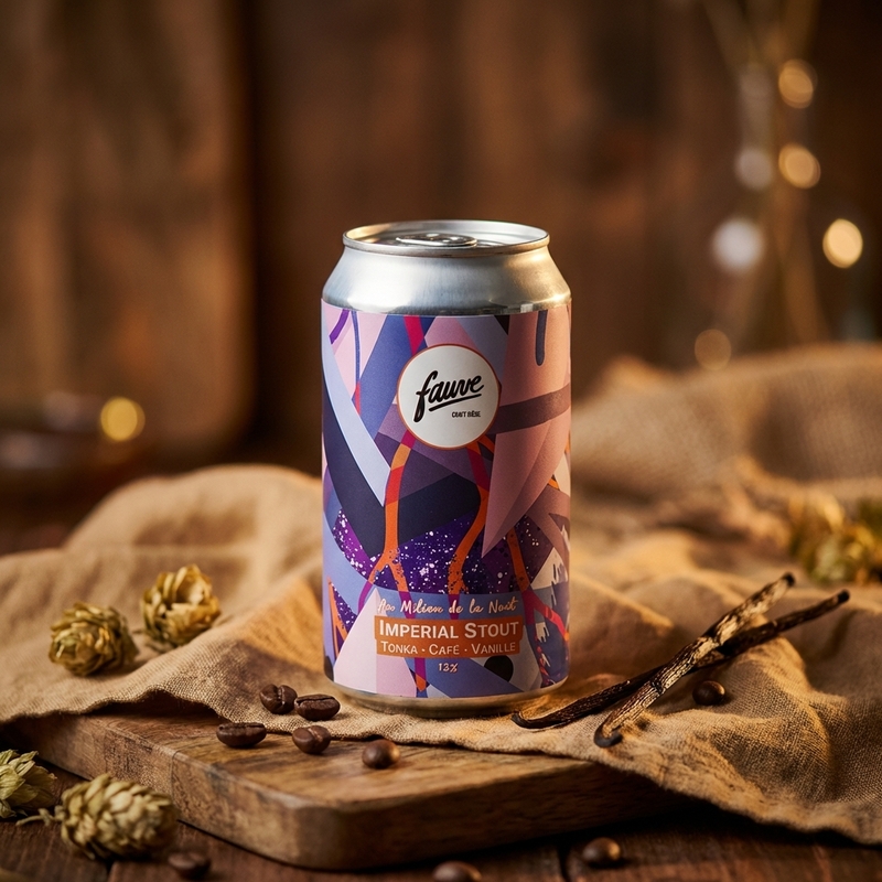 Au Milieu De La Nuit - Fauve Stout - Imperial / Double 330ml - 2