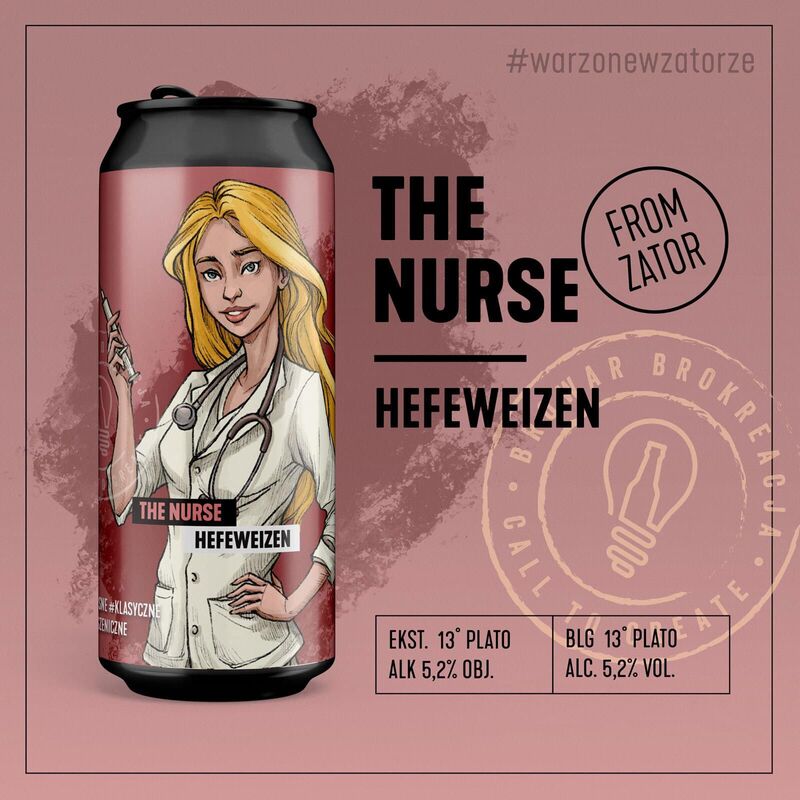 The Nurse - Brokreacja Wheat Beer - Hefeweizen 500ml - 1