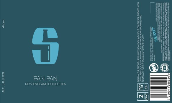 Pan Pan - Salikatt IPA - Imperial / Double New England / Hazy 440ml - 1