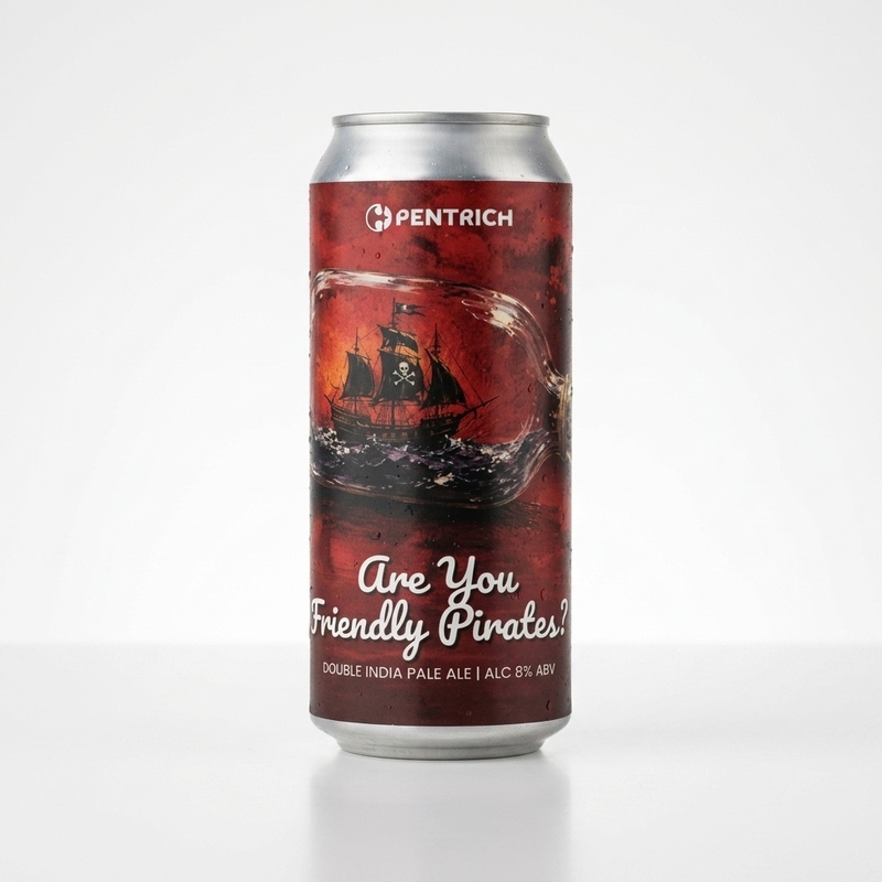 Are you Friendly Pirates? - Pentrich Brewing Co. IPA - Imperial / Double New England / Hazy 440ml - 2