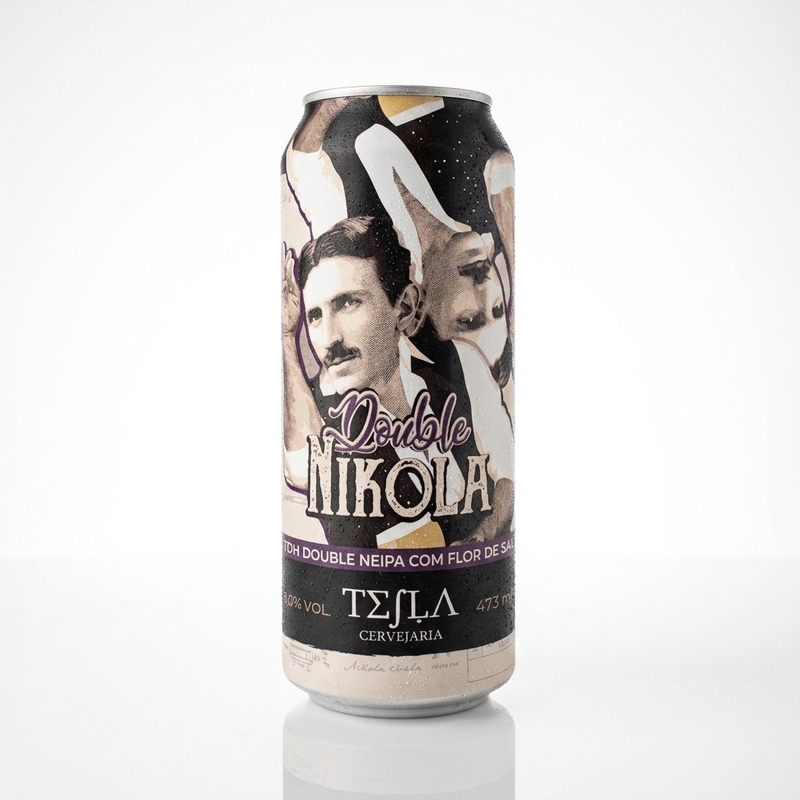 Double Nikola - Tesla Cervejaria IPA - Imperial / Double New England / Hazy 440ml - 2