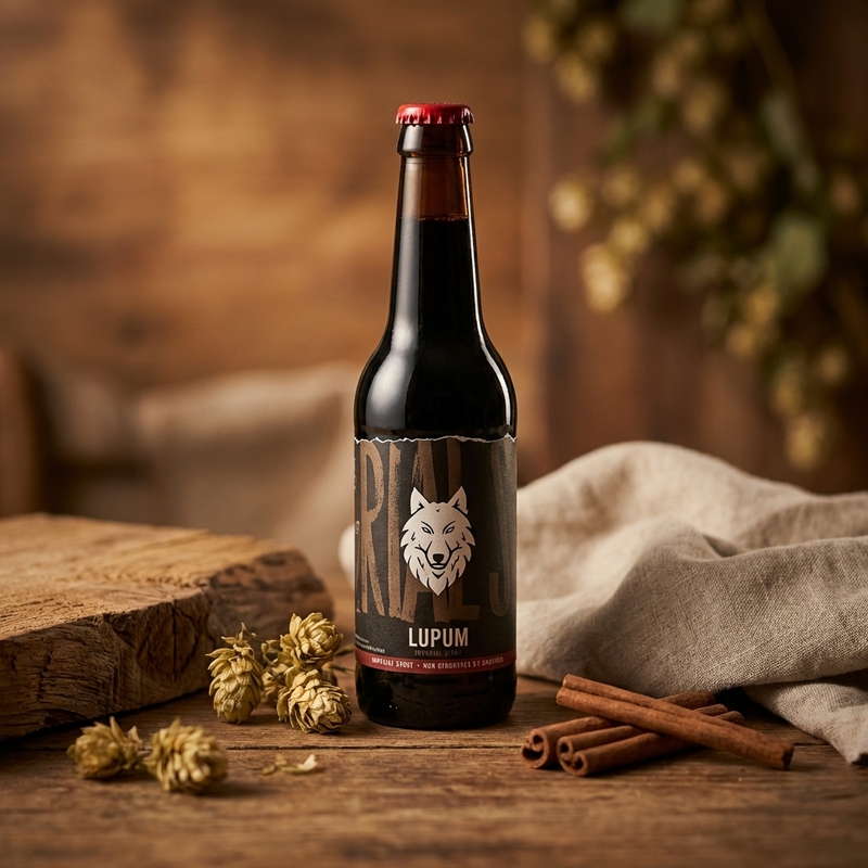 Oak Honeydew & Cinnamon - Lupum Stout - Imperial / Double 330ml - 2