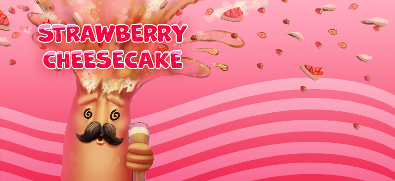 Strawberry Cheesecake - Lobik Sour - Smoothie / Pastry 330ml - 1