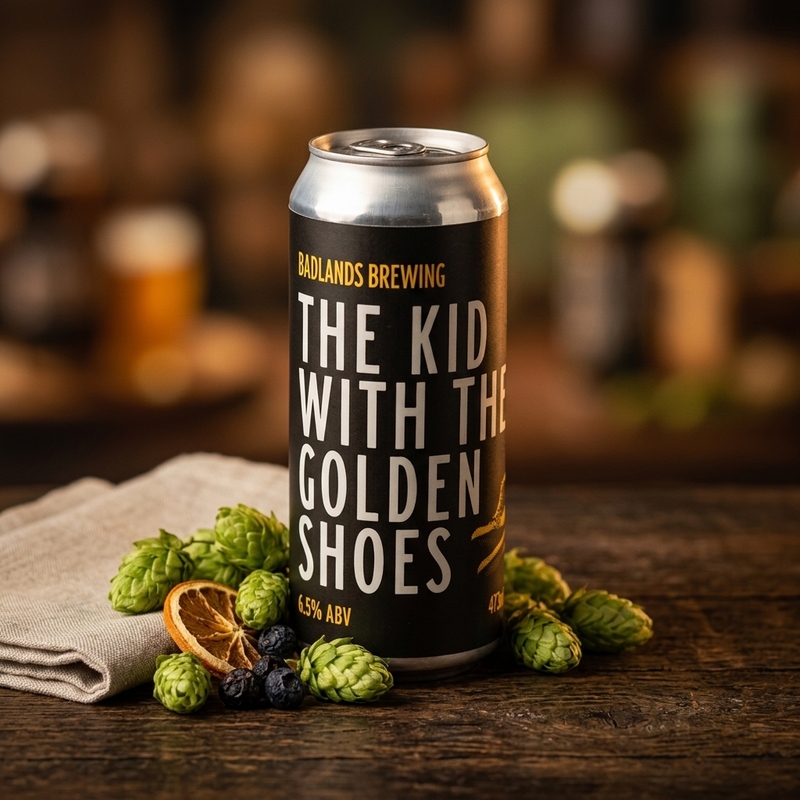 The Kid With The Golden Shoes (2026) - Badlands IPA - New England / Hazy 473ml - 1