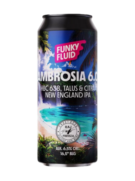 Ambrosia 6.0 - Funky Fluid IPA - New England / Hazy 500ml - 1