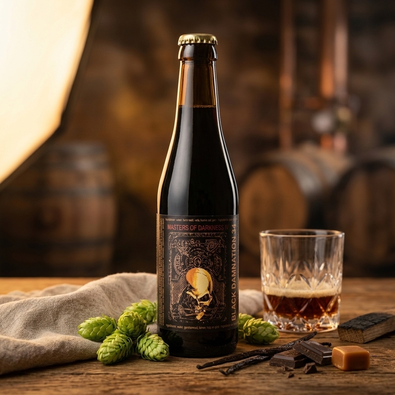 Black Damnation 34 A.K.A. Masters of Darkness IV (BA Bourbon Vanilla) - De Struise Brouwers Stout - Imperial / Double nullml - 1