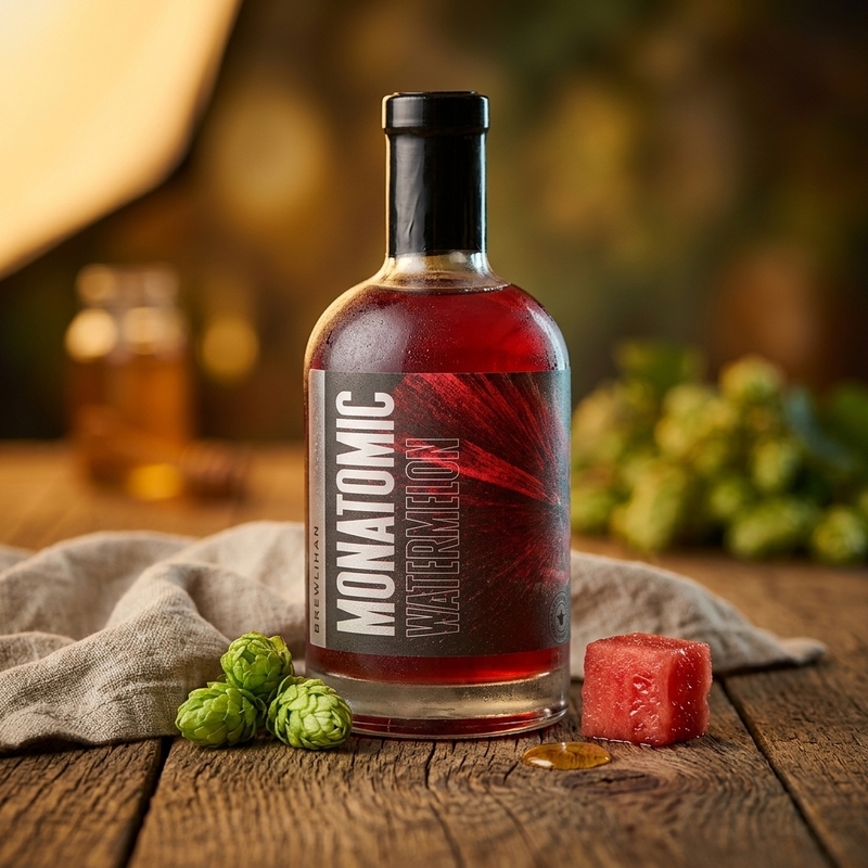Monatomic: Watermelon - Brewlihan Mead - Melomel 375ml - 1