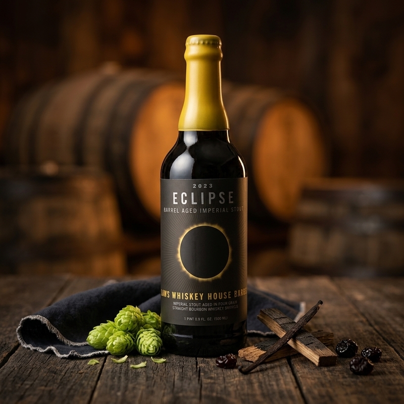 Laws Four Grain Bourbon Barrel Eclipse 2023 - FiftyFifty Brewing Co. Stout - Imperial / Double 500ml - 1