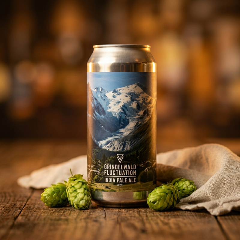 Grindelwald Fluctuation - Azvex Brewing Company IPA - New England / Hazy 440ml - 1