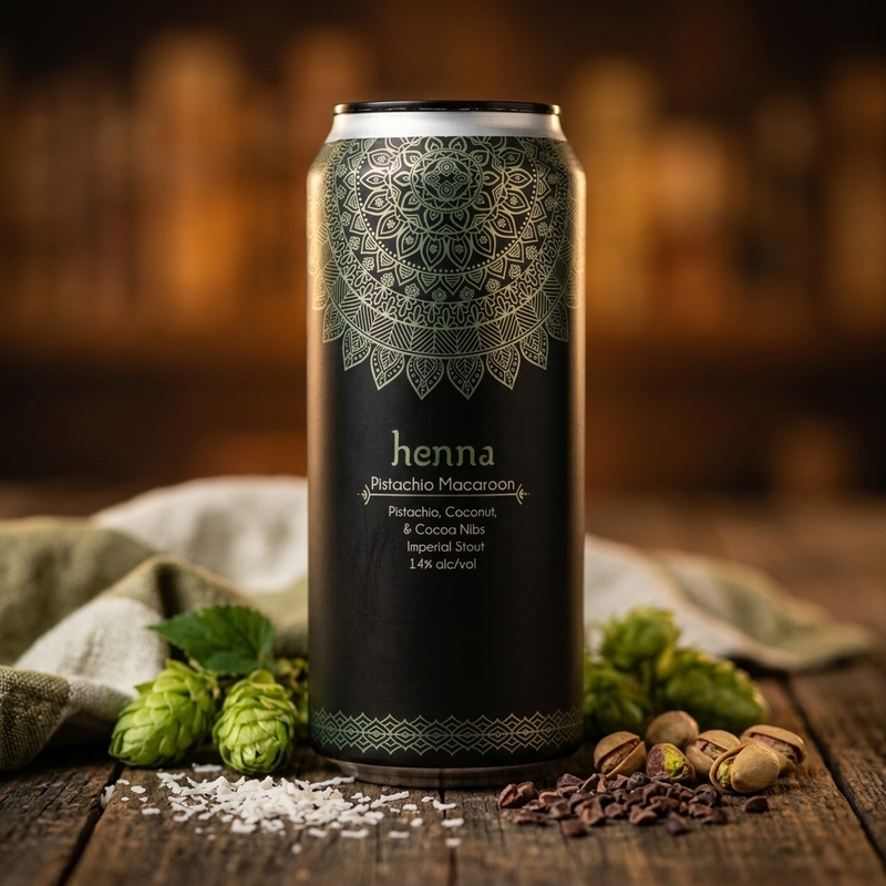 Henna: Pistachio Macaroon - More Brewing Company Stout - Imperial / Double Pastry 473ml - 1