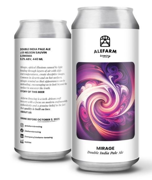 Mirage - Alefarm Brewing IPA - Imperial / Double New England / Hazy 440ml - 1