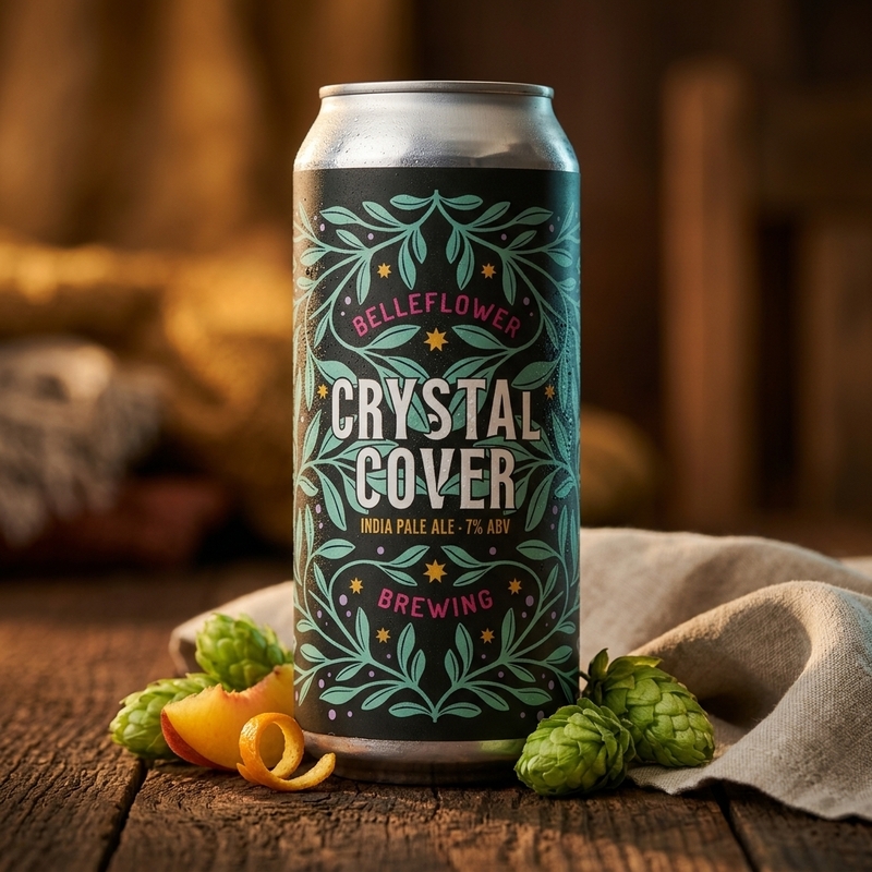 Crystal Cover - Belleflower Brewing IPA - New England / Hazy 473ml - 1