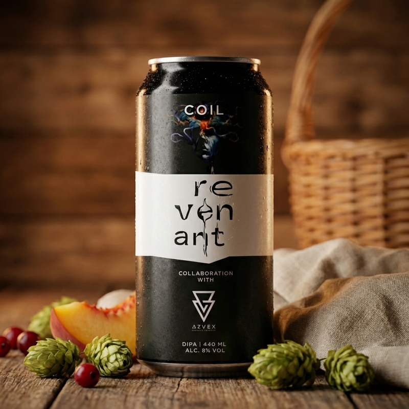 Coil (Azvex collab) - Revenant Brewing Project IPA - Imperial / Double New England / Hazy 440ml - 1