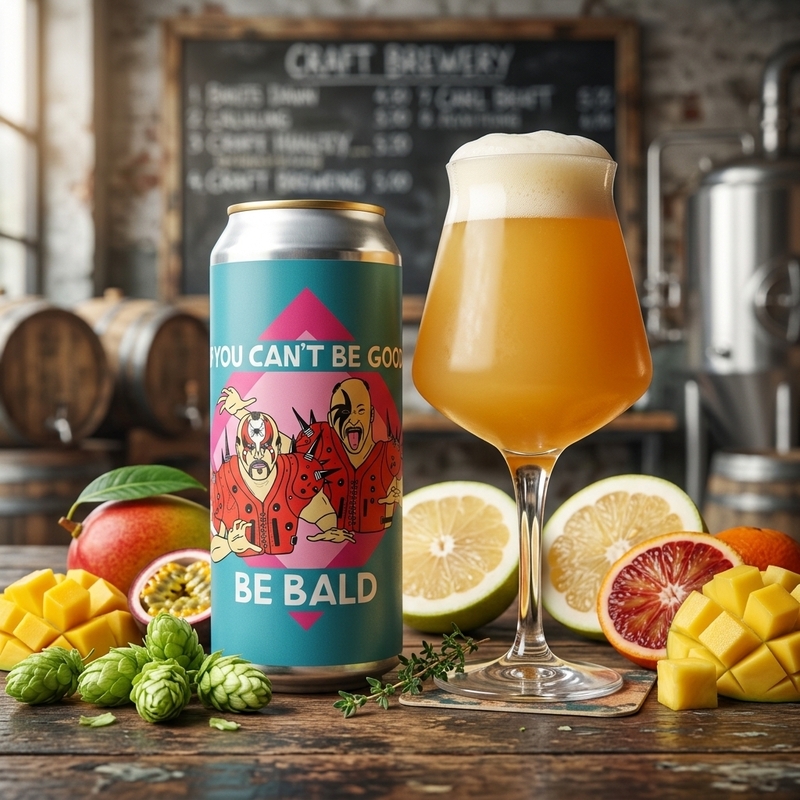 If You Can't Be Good, Be Bald - Hoof Hearted Brewing IPA - Imperial / Double New England / Hazy 473ml - 1