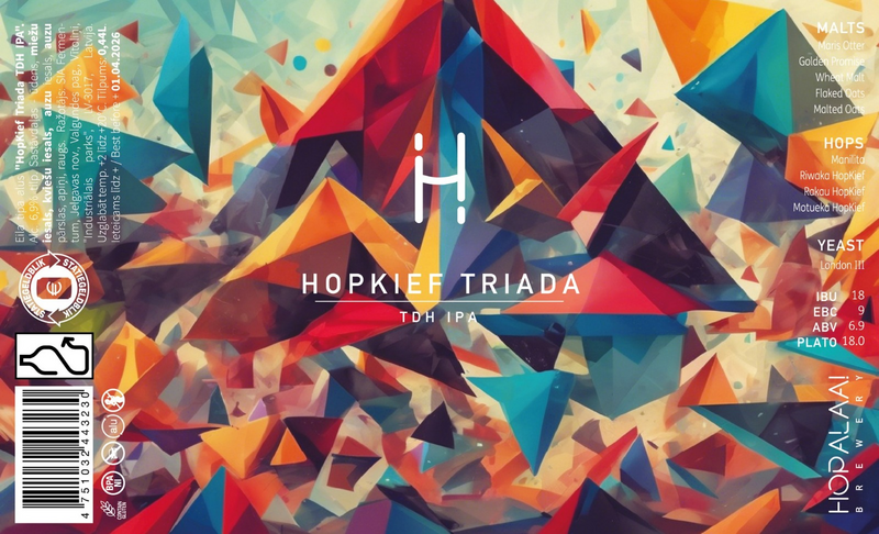 HopKief Triada - Hopalaa IPA - Triple New England / Hazy 440ml - 1