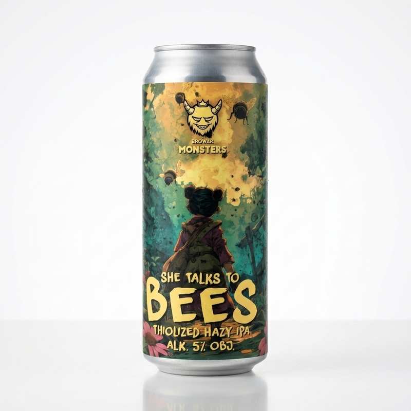 She Talks to Bees - Browar Monsters IPA - New England / Hazy 500ml - 2