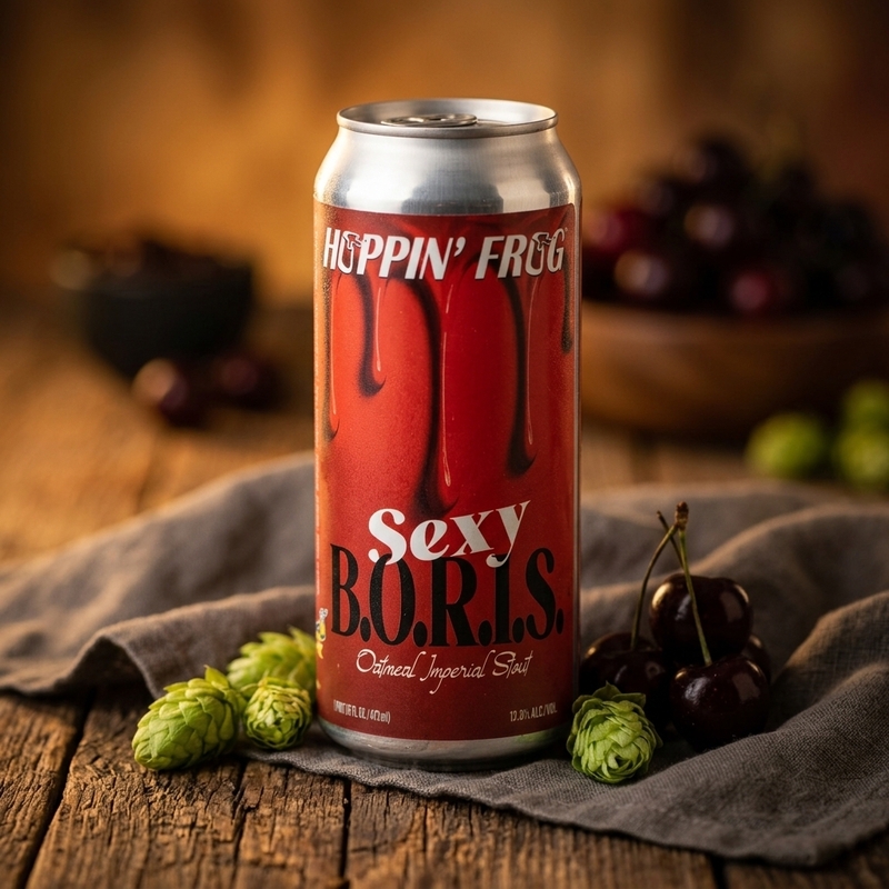 Sexy B.O.R.I.S. - Hoppin' Frog Brewery Stout - Russian Imperial 473ml - 1