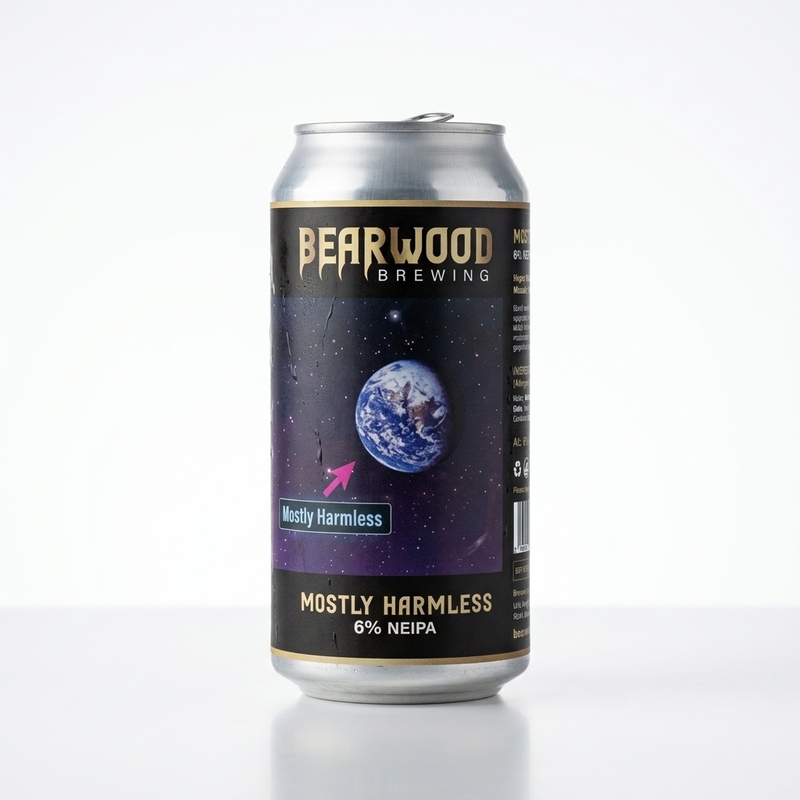 Mostly Harmless - Bearwood Brewing IPA - New England / Hazy 440ml - 2