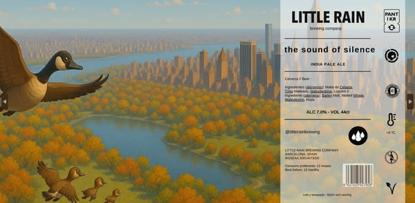 The Sound Of Silence - Little Rain Brewing Company IPA - New England / Hazy 440ml - 1