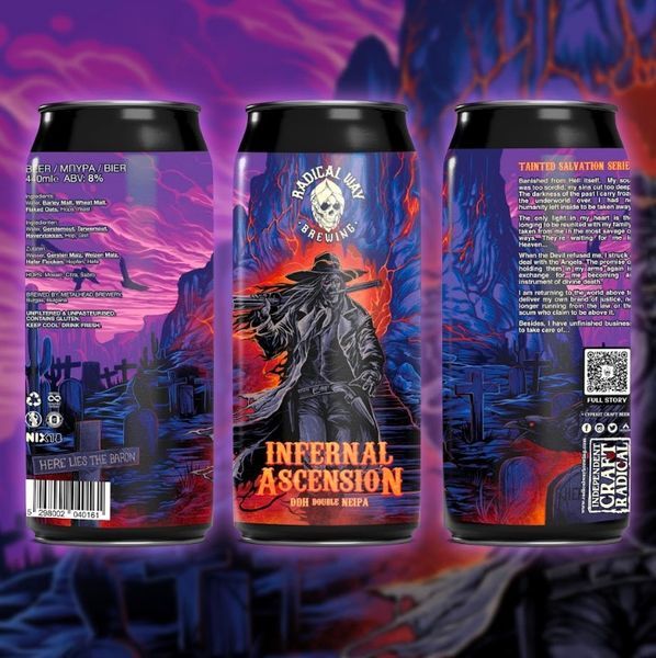 Infernal Ascension - Radical Way Brewing IPA - Imperial / Double New England / Hazy 440ml - 1