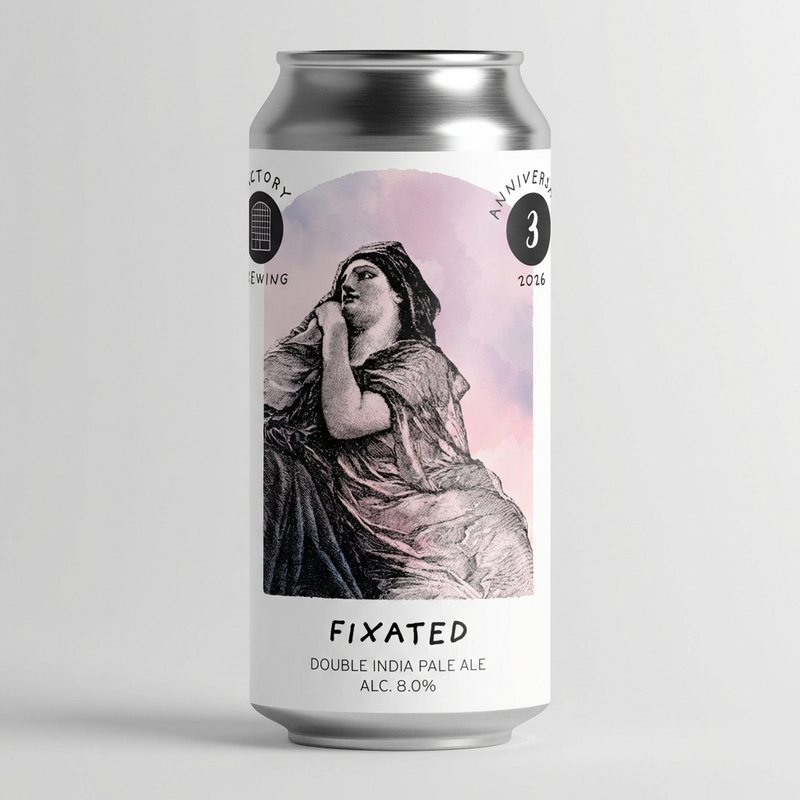Fixated - Factory Brewing IPA - Imperial / Double New England / Hazy 440ml - 1