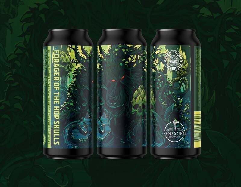 Forager of the Hop Skulls - Seven Island Brewery IPA - Triple New England / Hazy 440ml - 1
