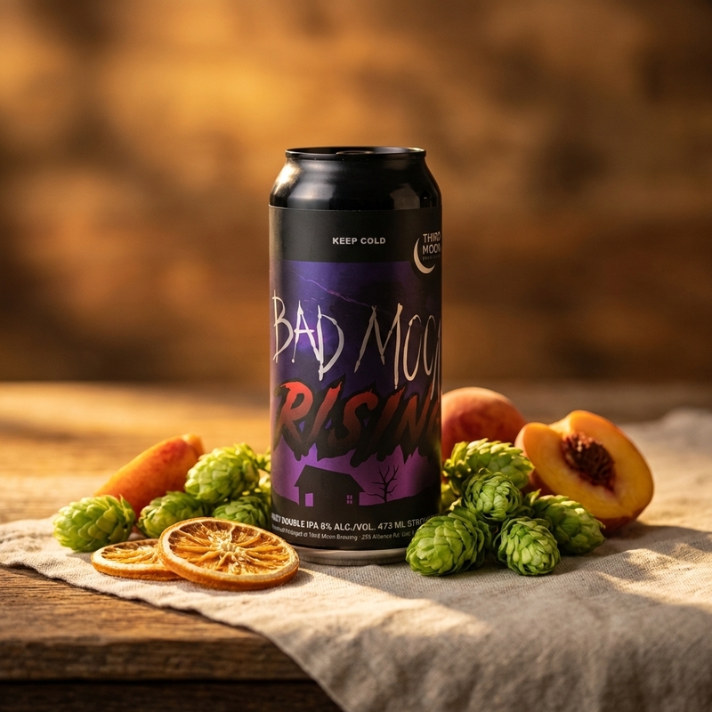 Bad Moon Rising / Badlands - Third Moon Brewing Company IPA - Imperial / Double New England / Hazy 473ml - 1