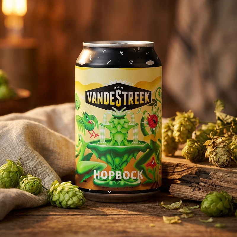Hopbock - vandeStreek bier Bock - Hell / Maibock / Lentebock 330ml - 1