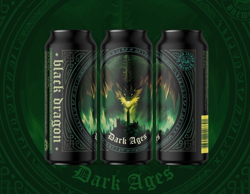 Dark Ages: Black Dragon - Seven Island Brewery Stout - Imperial / Double 440ml - 1