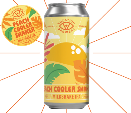 Peach Cooler Shaker - Vocation Brewery IPA - Milkshake 440ml - 1