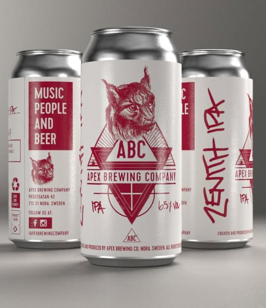 Zenith IPA - Apex Brewing Company IPA - New England / Hazy 440ml - 1