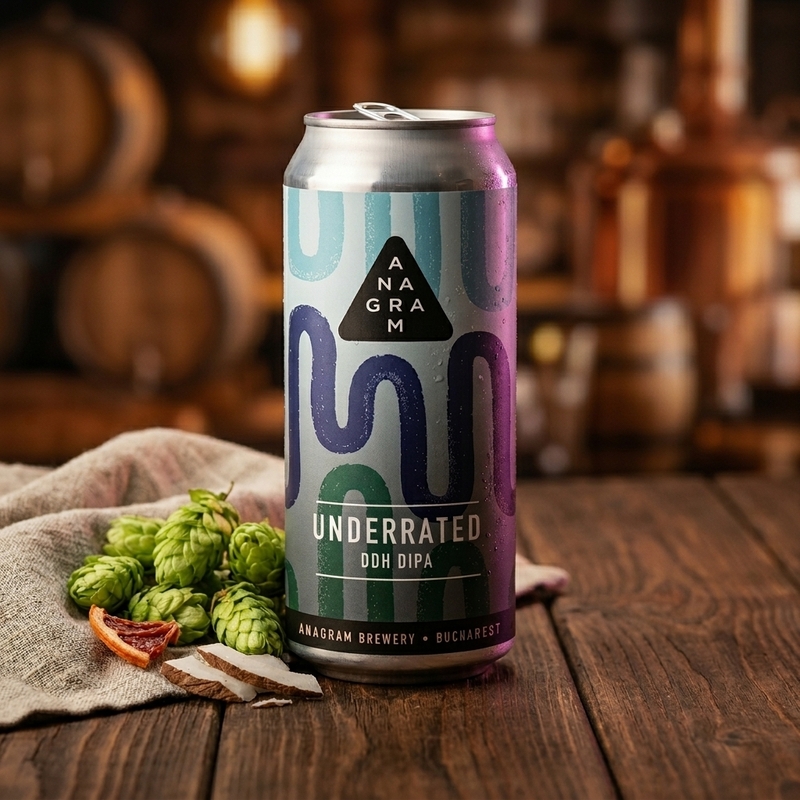 Underrated - Anagram Brewery IPA - Imperial / Double New England / Hazy 440ml - 2