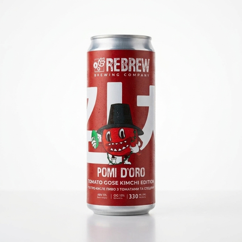 Pomi D'oro : Kimchi - Rebrew Sour - Tomato / Vegetable Gose 330ml - 2