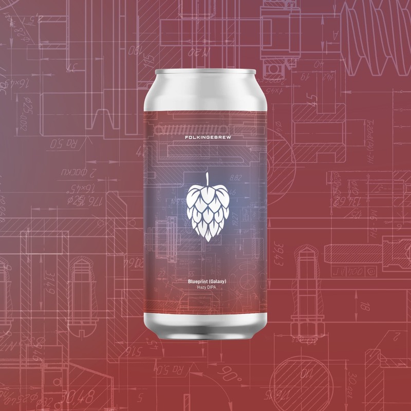 Blueprint (Galaxy) - Folkingebrew IPA - Imperial / Double New England / Hazy 440ml - 1