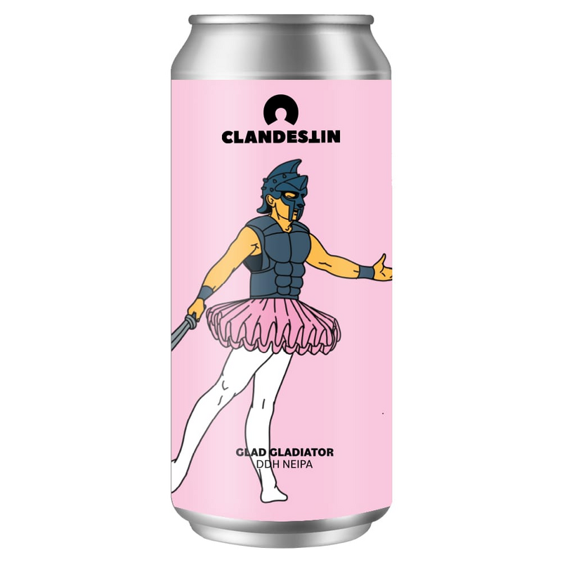 Glad Gladiator - Clandestin Beer IPA - New England / Hazy 500ml - 1