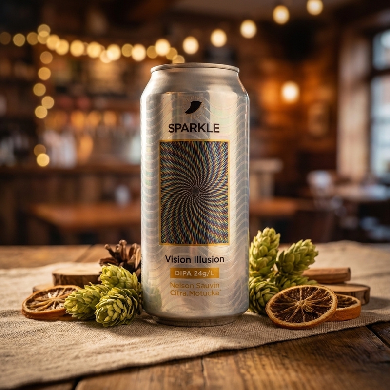 Vision Illusion - Sparkle ✨ IPA - Imperial / Double New England / Hazy 440ml - 2