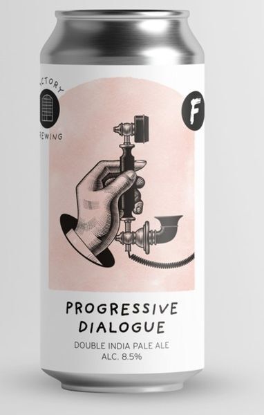 Progressive Dialoque (Frontaal collab) - Factory Brewing IPA - Imperial / Double New England / Hazy 440ml - 1