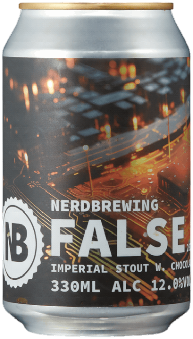 False Imperial Stout w. Chocolate & Maple Syrup - Nerdbrewing Stout - Imperial / Double 330ml - 1