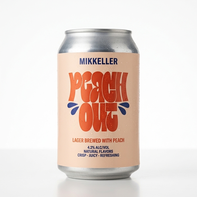 Peach Out - Mikkeller Lager - Pale 330ml - 1