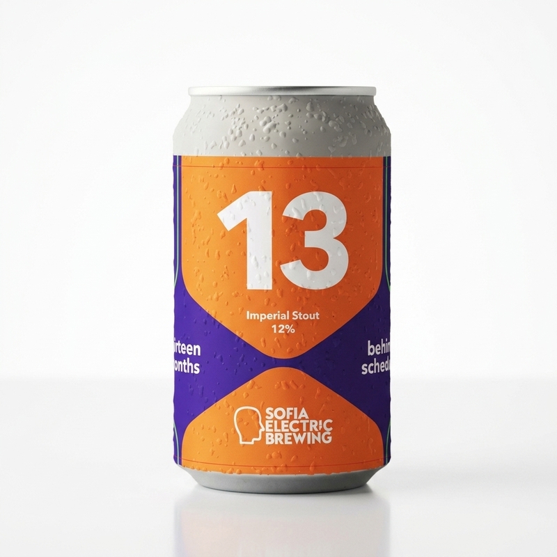13 Months Behind Schedule - Sofia Electric Brewing Stout - Imperial / Double 330ml - 2