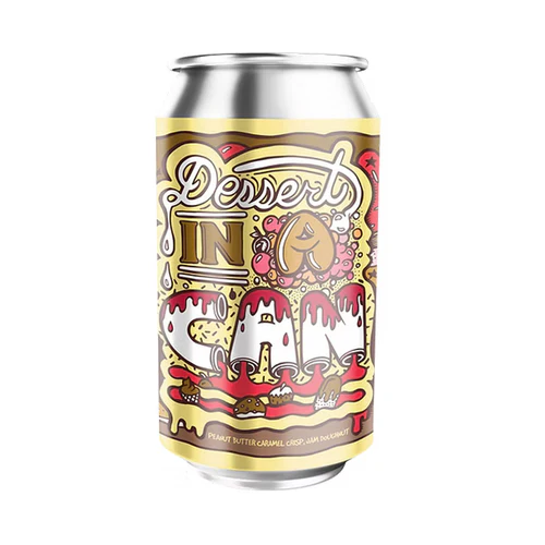 Dessert In A Can - Peanut Butter Caramel Crisp Jam Doughnut - Amundsen Brewery Stout - Imperial / Double Pastry 330ml - 1