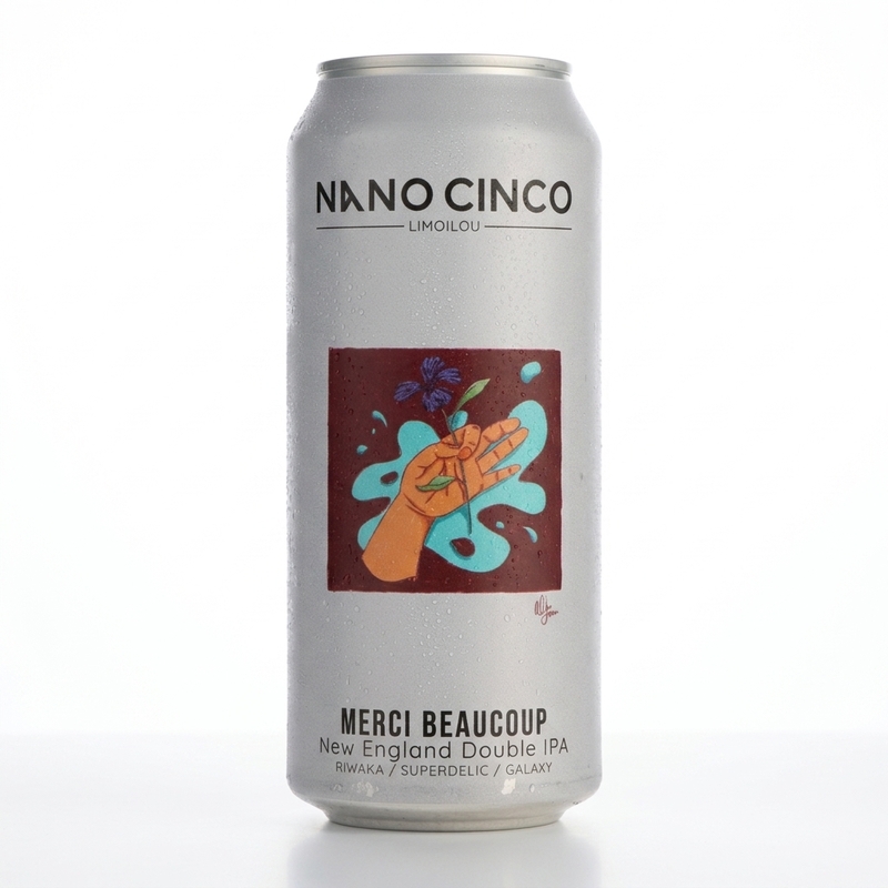 Merci Beaucoup - Nano Cinco IPA - Imperial / Double New England / Hazy 473ml - 2