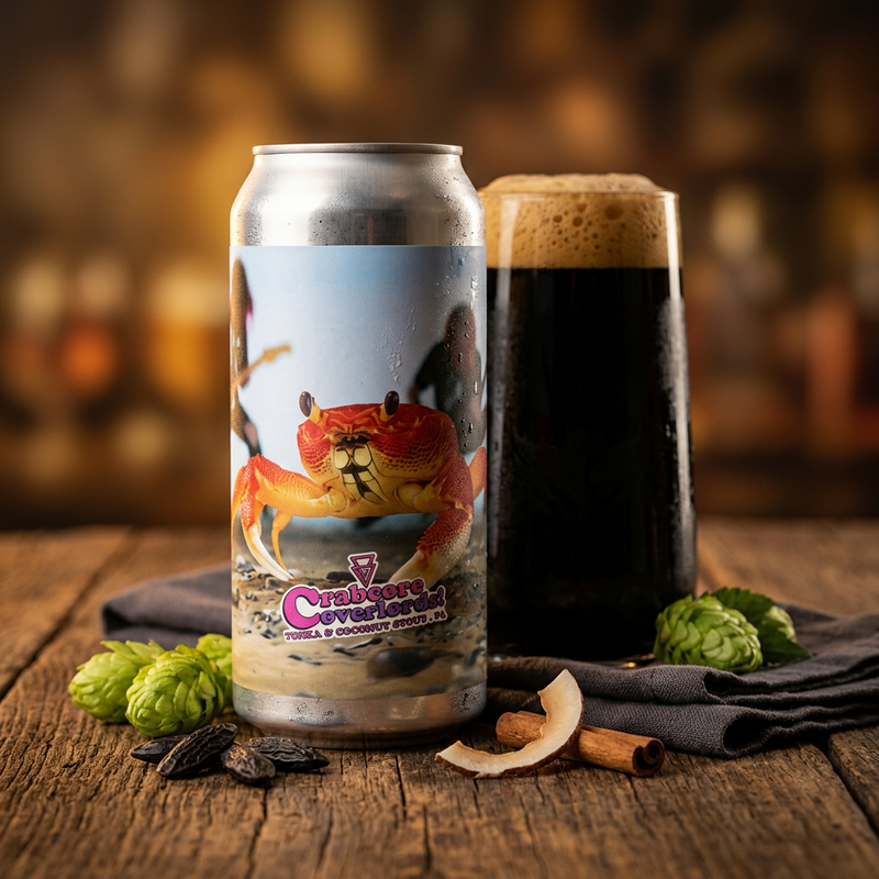 Crabcore Overlords - Azvex Brewing Company Stout - American 440ml - 2