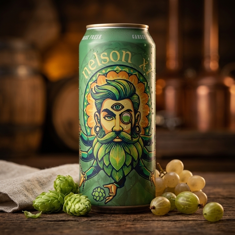 NELSON X7 - BreWskey IPA - New England / Hazy 473ml - 1